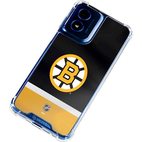 NHL Boston Bruins Jersey Moto G Play 4G (2024) Clear Case