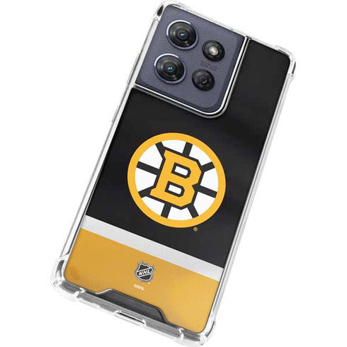 NHL Boston Bruins Jersey Moto G Power 5G (2025) Clear Case