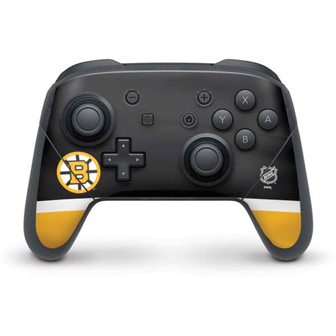 NHL Boston Bruins Jersey Nintendo Switch Pro Controller Skin