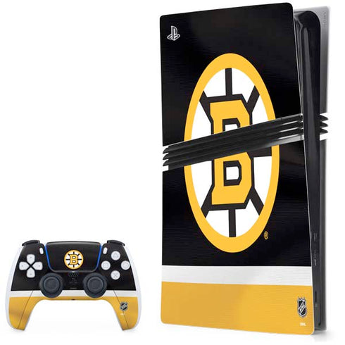 NHL Boston Bruins Jersey PS5 Pro Bundle Skin