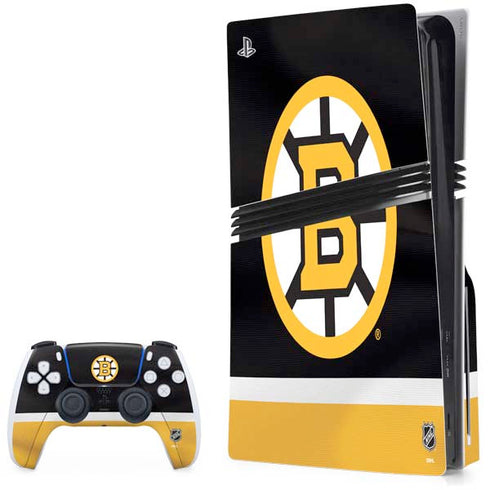 NHL Boston Bruins Jersey PS5 Pro Disk Bundle Skin