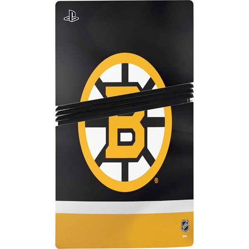 NHL Boston Bruins Jersey PS5 Pro Disk Console Skin