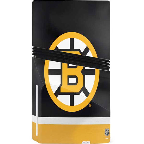 NHL Boston Bruins Jersey PS5 Pro Disk Console Skin