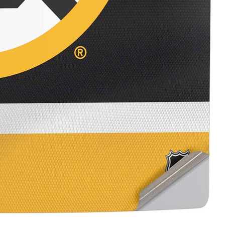 NHL Boston Bruins Jersey PS5 Pro Disk Console Skin