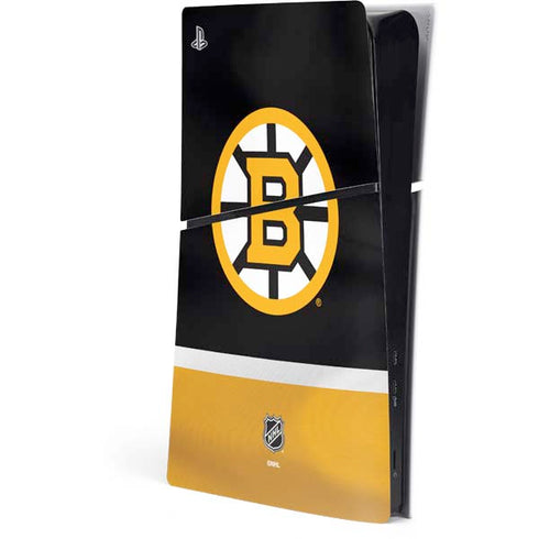 NHL Boston Bruins Jersey PS5 Slim Digital Edition Console Skin