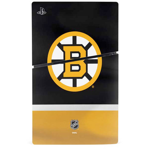 NHL Boston Bruins Jersey PS5 Slim Digital Edition Console Skin