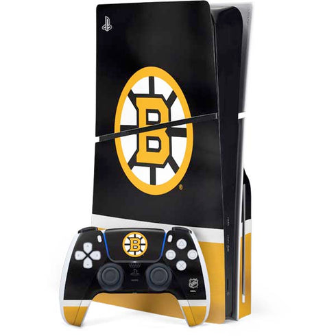 NHL Boston Bruins Jersey PS5 Slim Disk Bundle Skin