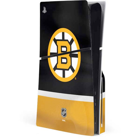 NHL Boston Bruins Jersey PS5 Slim Disk Console Skin