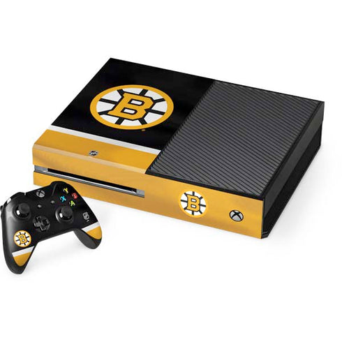 NHL Boston Bruins Jersey Xbox One Console and Controller Bundle Skin
