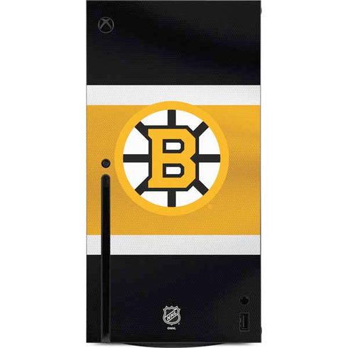 NHL Boston Bruins Jersey Xbox Series X Console Skin