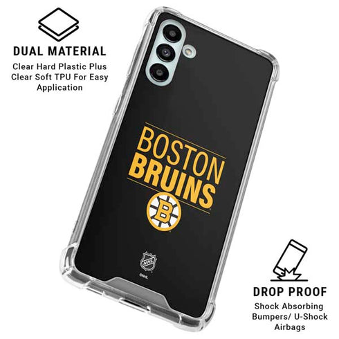 NHL Boston Bruins Lineup Galaxy A13 5G Clear Case