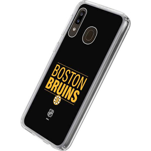 NHL Boston Bruins Lineup Galaxy A20 Clear Case