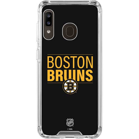 NHL Boston Bruins Lineup Galaxy A30 Clear Case