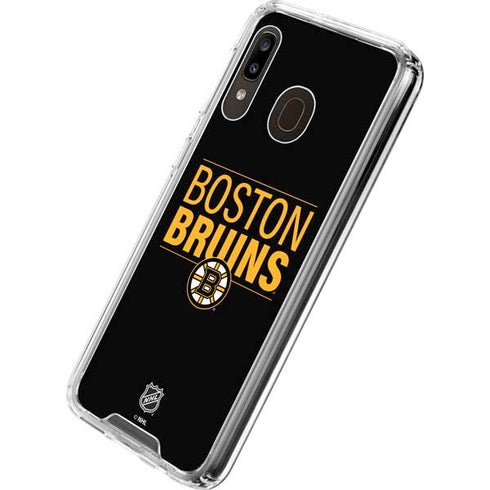 NHL Boston Bruins Lineup Galaxy A30 Clear Case