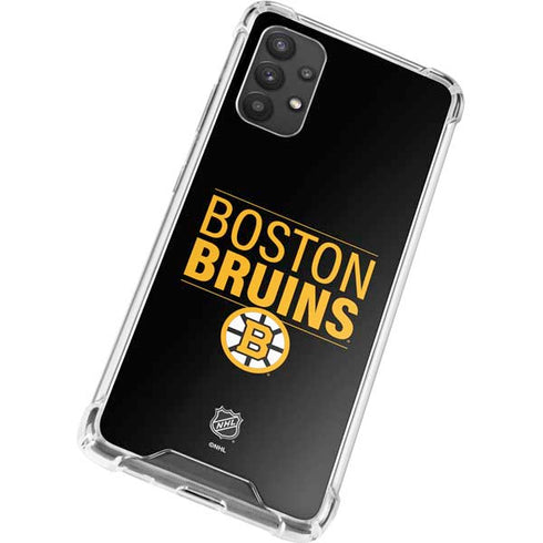 NHL Boston Bruins Lineup Galaxy A32 5G Clear Case