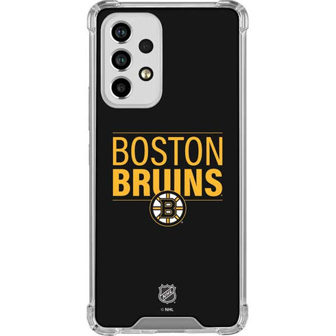 NHL Boston Bruins Lineup Galaxy A53 5G Clear Case