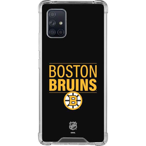 NHL Boston Bruins Lineup Galaxy A71 5G Clear Case