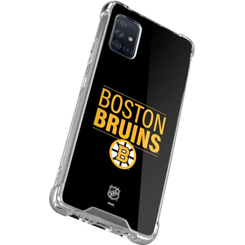 NHL Boston Bruins Lineup Galaxy A71 5G Clear Case