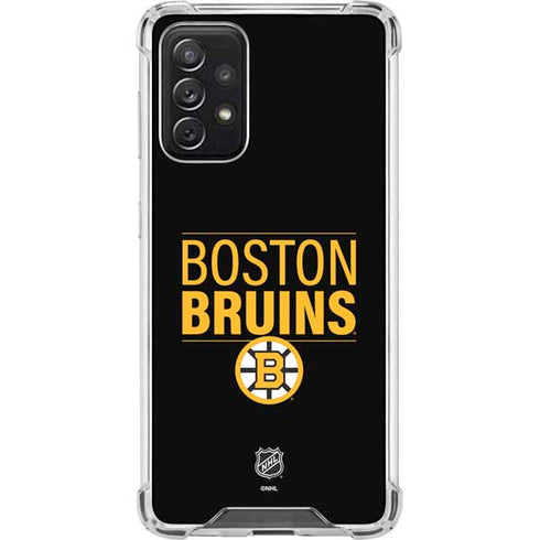 NHL Boston Bruins Lineup Galaxy A72 5G Clear Case