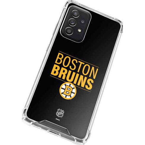 NHL Boston Bruins Lineup Galaxy A72 5G Clear Case