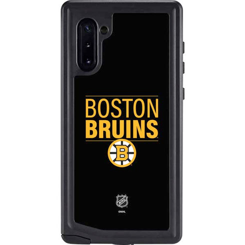 NHL Boston Bruins Lineup Galaxy Note 10 Waterproof Case