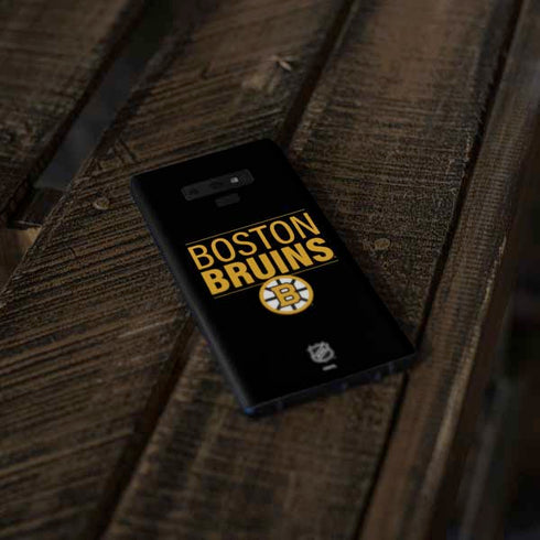 NHL Boston Bruins Lineup Galaxy Note 9 Skin