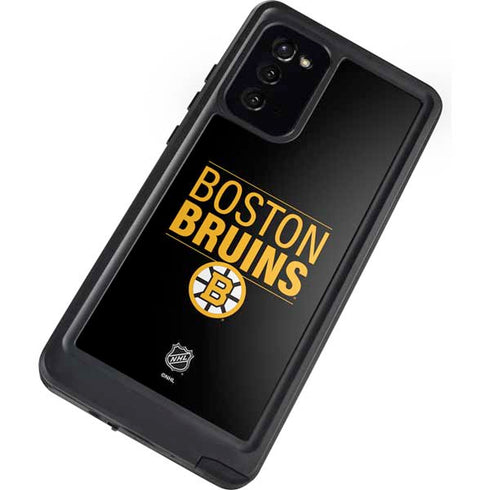 NHL Boston Bruins Lineup Galaxy Note20 5G Waterproof Case