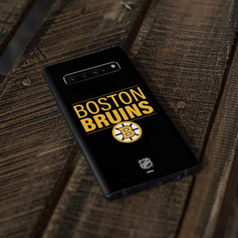 NHL Boston Bruins Lineup Galaxy S10 Plus Skin