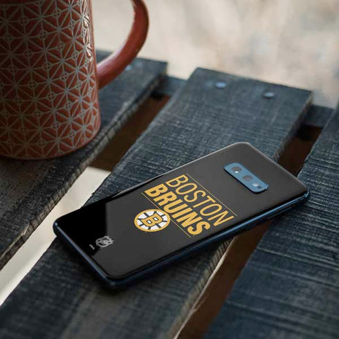 NHL Boston Bruins Lineup Galaxy S10e Skin