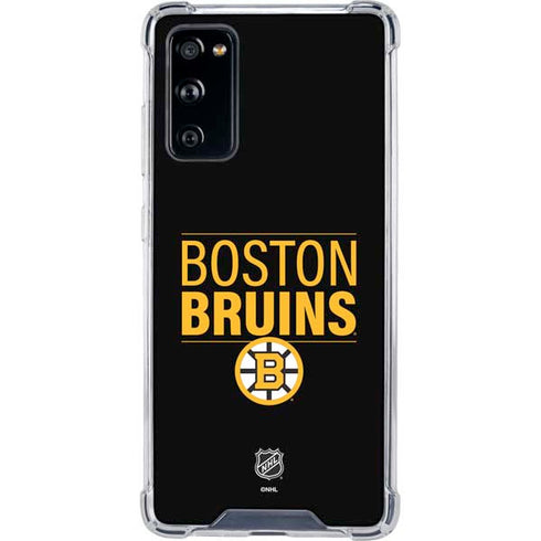 NHL Boston Bruins Lineup Galaxy S20 FE Clear Case