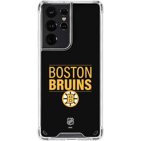 NHL Boston Bruins Lineup Galaxy S21 Ultra 5G Clear Case