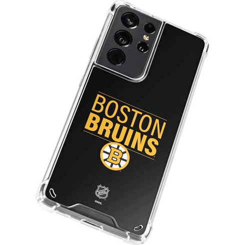 NHL Boston Bruins Lineup Galaxy S21 Ultra 5G Clear Case