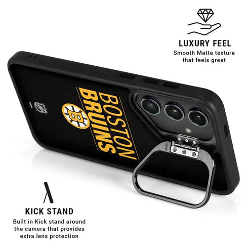NHL Boston Bruins Lineup Galaxy S25 Kickstand Case