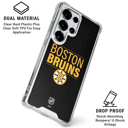 NHL Boston Bruins Lineup Galaxy S26 Ultra Clear Case