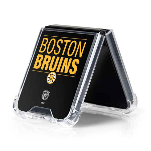 NHL Boston Bruins Lineup Galaxy Z Flip5 5G Clear Case