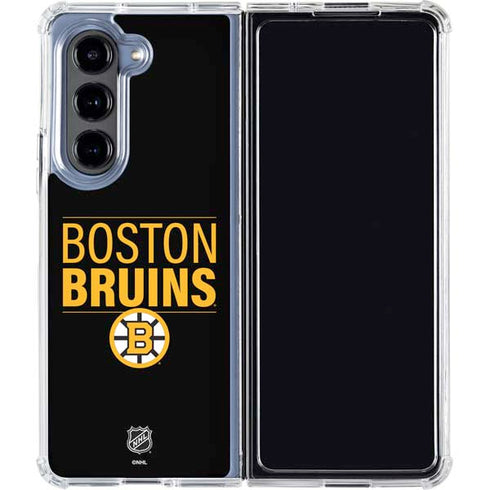 NHL Boston Bruins Lineup Galaxy Z Fold5 5G Clear Case
