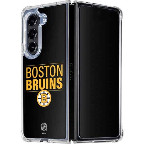 NHL Boston Bruins Lineup Galaxy Z Fold5 5G Clear Case