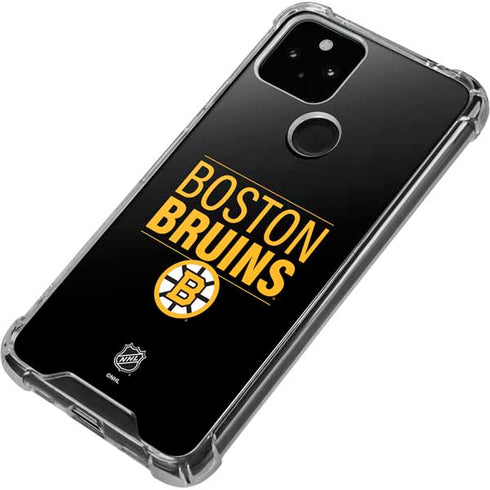 NHL Boston Bruins Lineup Google Pixel 4a 5G Clear Case