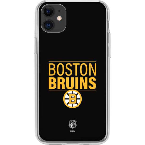 NHL Boston Bruins Lineup iPhone 11 Clear Case