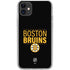 NHL Boston Bruins Lineup iPhone 11 Clear Case
