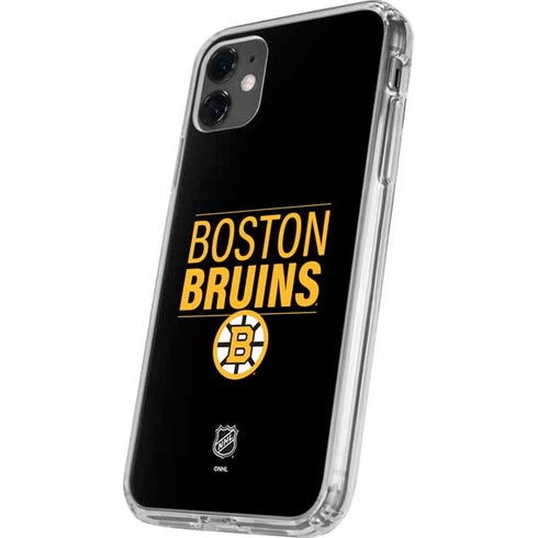 NHL Boston Bruins Lineup iPhone 11 Clear Case