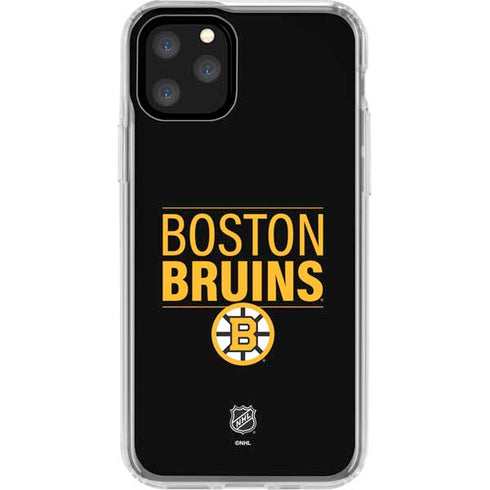 NHL Boston Bruins Lineup iPhone 11 Pro Clear Case