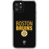 NHL Boston Bruins Lineup iPhone 11 Pro Clear Case