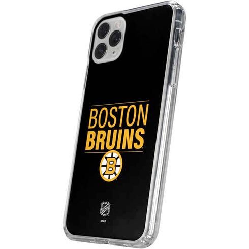 NHL Boston Bruins Lineup iPhone 11 Pro Clear Case
