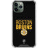 NHL Boston Bruins Lineup iPhone 11 Pro Max Clear Case