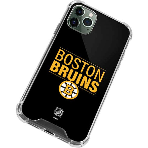 NHL Boston Bruins Lineup iPhone 11 Pro Max Clear Case