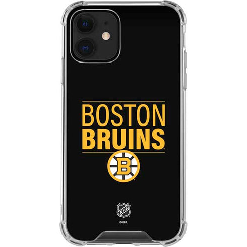 NHL Boston Bruins Lineup iPhone 12 Clear Case