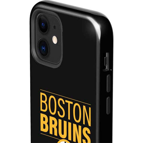 NHL Boston Bruins Lineup iPhone 12 Mini Impact Case
