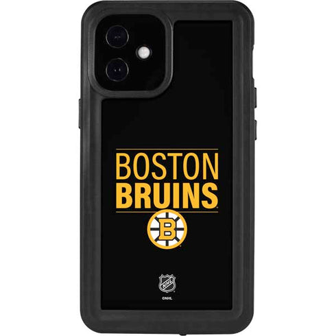 NHL Boston Bruins Lineup iPhone 12 Mini Waterproof Case