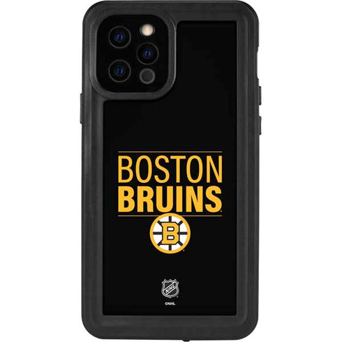 NHL Boston Bruins Lineup iPhone 12 Pro Waterproof Case